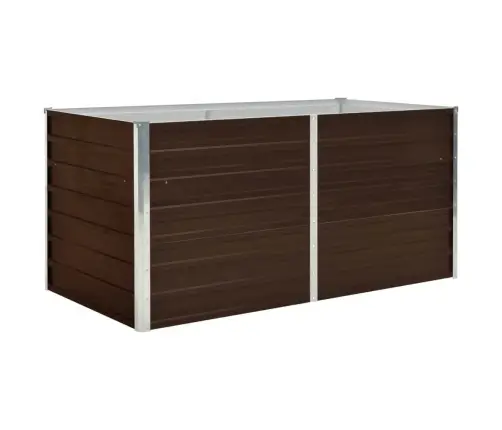 Augstā Puķu Kaste, 160X80X77 Cm, Cinkots Tērauds, Brūna Vidaxl