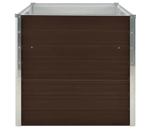 Augstā Puķu Kaste, 160X80X77 Cm, Cinkots Tērauds, Brūna Vidaxl