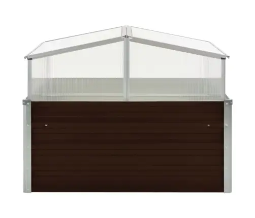 Kasvuhoone Pruun 100 X 100 X 85 cm Tsingitud Teras