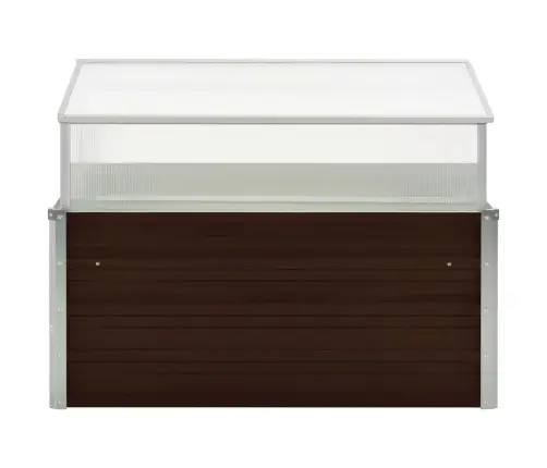Kasvuhoone Pruun 100 X 100 X 85 cm Tsingitud Teras