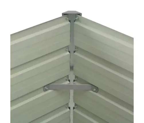 Augstā Puķu Kaste, 100X100X77 Cm, Cinkots Tērauds, Brūna Vidaxl