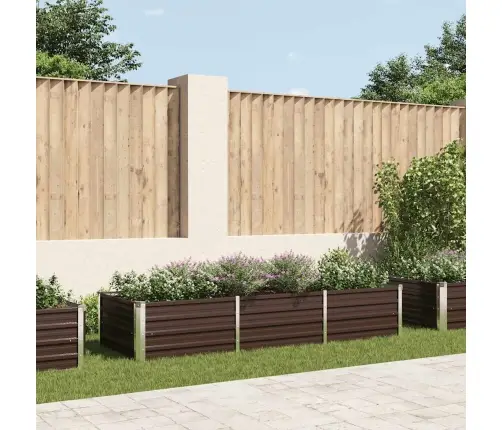 Aia Taimelava Pruun 240 X 80 X 45 Cm Tsingitud Teras