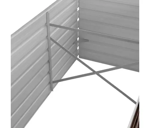 Augstā Puķu Kaste, Brūna, 320X80X77 Cm, Cinkots Tērauds Vidaxl