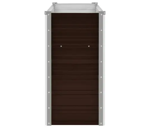 Augstā Puķu Kaste, Brūna, 160X40X77 Cm, Cinkots Tērauds Vidaxl