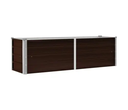 Lovelis, Rudas, 160X40X45cm Galvanizuotas Plienas, Aukštas