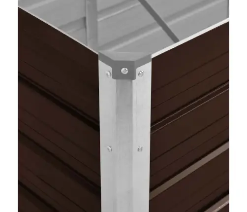 Lovelis, Rudas, 160X40X45cm Galvanizuotas Plienas, Aukštas