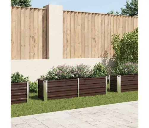 Lovelis, Rudas, 160X40X45cm Galvanizuotas Plienas, Aukštas