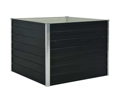 Kõrgendatud Peenrakast Antratsiit 100X100X77 Cm Tsingitud Teras