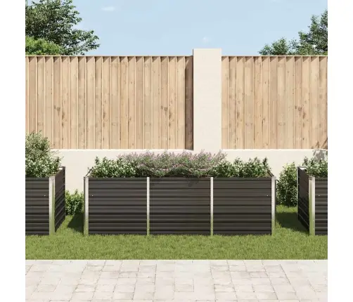 Sodo Lovelis, Antracito, 240X80X77cm Plienas, Aukštas