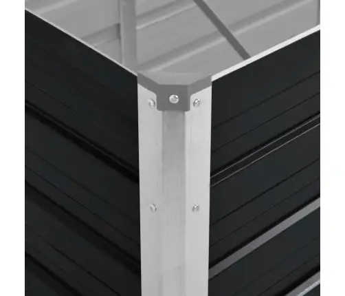 Sodo Lovelis, Antracito, 240X80X77cm Plienas, Aukštas