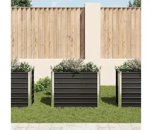 Sodo Lovelis, Antracito, 100X40X77cm Plienas, Aukštas