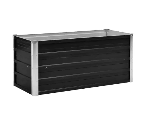 Augstā Puķu Kaste, Pelēka, 100X40X45 Cm, Cinkots Tērauds Vidaxl