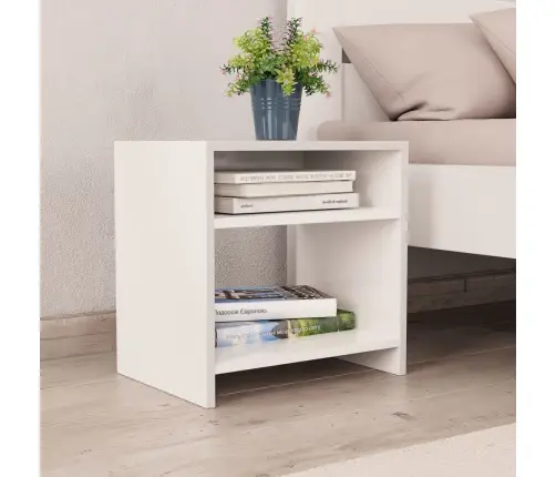 Naktsskapīši, 2 Gab., Balti, 40X30X40 Cm, Inženierijas Koks Vidaxl