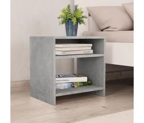 Naktinės Spintelės, 2Vnt., Betono, 40X30X40cm Apdirbta Mediena