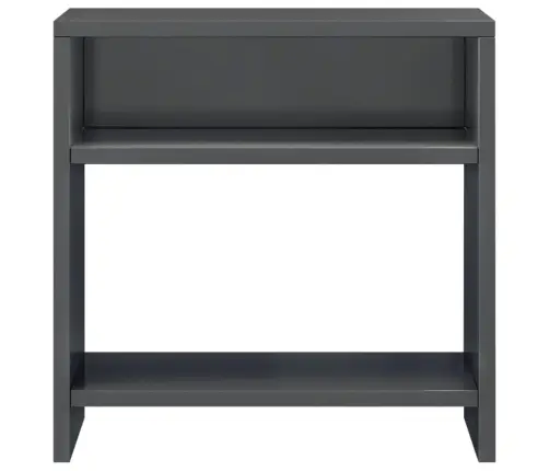 Naktsskapītis, 40X30X40 Cm, Spīdīgi Pelēks, Skaidu Plāksne  Vidaxl