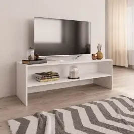Tv Skapītis, 120X40X40 Cm, Balts, Inženierijas Koks Vidaxl