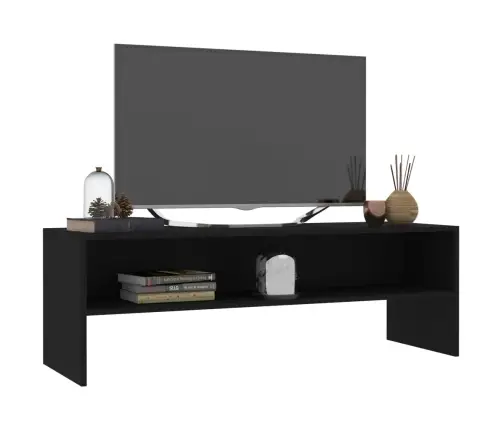 Tv Skapītis, 120X40X40 Cm, Melns, Inženierijas Koks Vidaxl