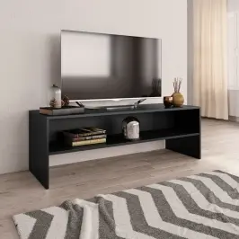 Tv Skapītis, 120X40X40 Cm, Melns, Inženierijas Koks Vidaxl