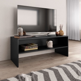 Tv Skapītis, 100X40X40 Cm, Melns, Inženierijas Koks Vidaxl