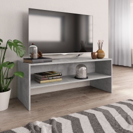 Tv Skapītis, 100X40X40 Cm, Betona Pelēks, Inženierijas Koks Vidaxl