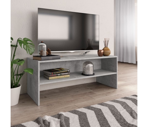Tv Skapītis, 100X40X40 Cm, Betona Pelēks, Inženierijas Koks Vidaxl