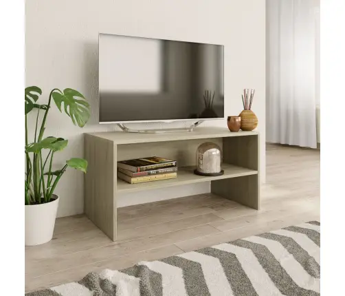 Tv Skapītis, 80X40X40 Cm, Ozolkoka Krāsā, Inženierijas Koks Vidaxl