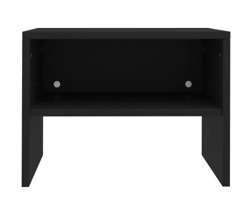 Naktsskapīši, 2 Gab., Melni, 40X30X30 Cm, Inženierijas Koks Vidaxl