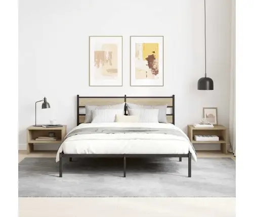 Naktinė Spintelė, Sonoma Ąžuolo, 40X30X30cm Apdirbta Mediena