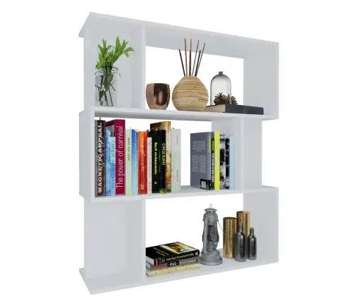 Grāmatu Plaukts, 80X24X96 Cm, Balts, Inženierijas Koks Vidaxl