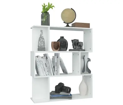 Grāmatu Plaukts, 80X24X96 Cm, Balts, Inženierijas Koks Vidaxl