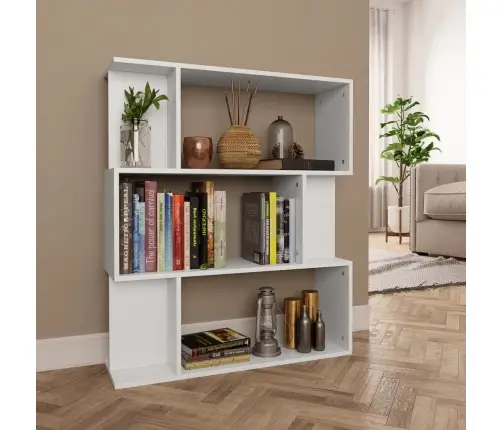 Grāmatu Plaukts, 80X24X96 Cm, Balts, Inženierijas Koks Vidaxl