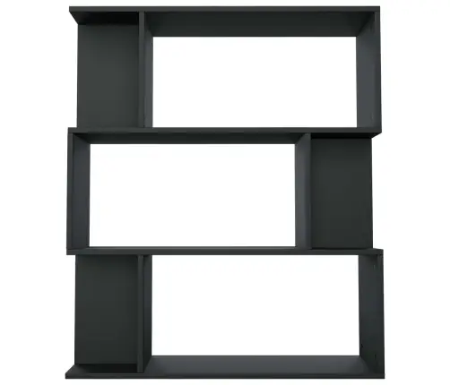 Spintelė Knygoms/Kambario Pertvara, Juoda, 80X24X96cm Mediena