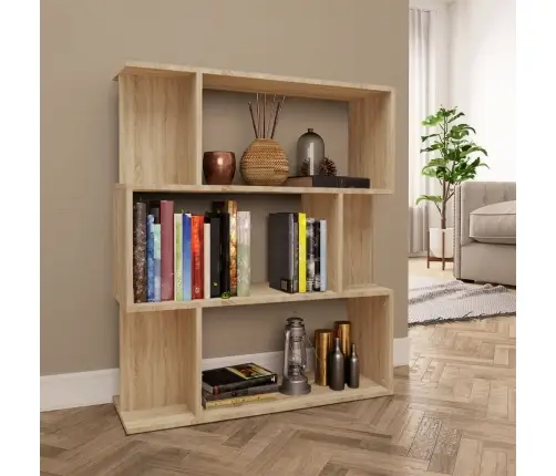 Grāmatu Plaukts, 80X24X96 Cm, Ozola Krāsa, Inženierijas Koks Vidaxl