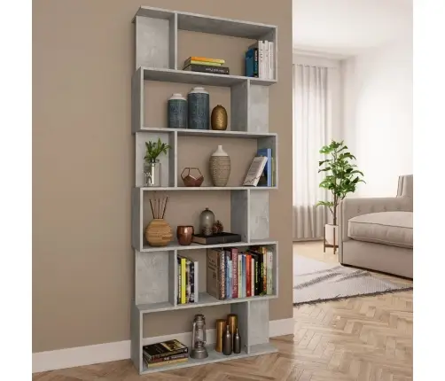 Spintelė/Kambario Pertvara, Betono, 80X24X192cm Mediena