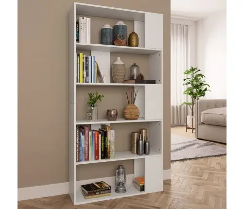 Grāmatu Plaukts, 80X24X159 Cm, Balta, Inženierijas Koks Vidaxl