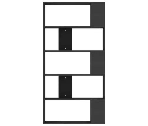 Grāmatu Plaukts, 80X24X159 Cm, Melna, Inženierijas Koks Vidaxl