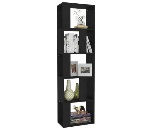 Raamaturiiul/Ruumijagaja Must 45 X 24 X 159 Cm Tehispuit Raamaturiiul/Ruumijagaja Must 45 X 24 X 159 Cm Tehispuit