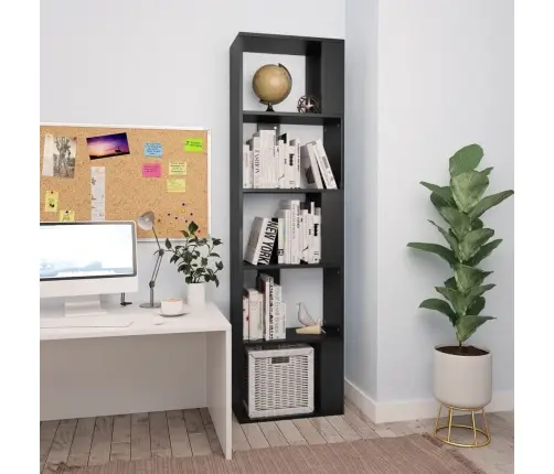 Raamaturiiul/Ruumijagaja Must 45 X 24 X 159 Cm Tehispuit Raamaturiiul/Ruumijagaja Must 45 X 24 X 159 Cm Tehispuit