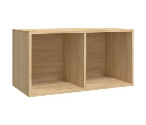 Dėžė Vinilinėms Plokštelėms, Ąžuolo, 71X34X36cm Mediena