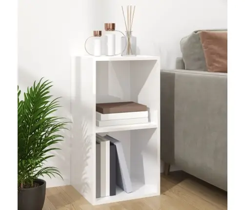 Dėžė Vinilinėms Plokštelėms, Balta, 71X34X36cm Mediena, Blizgi