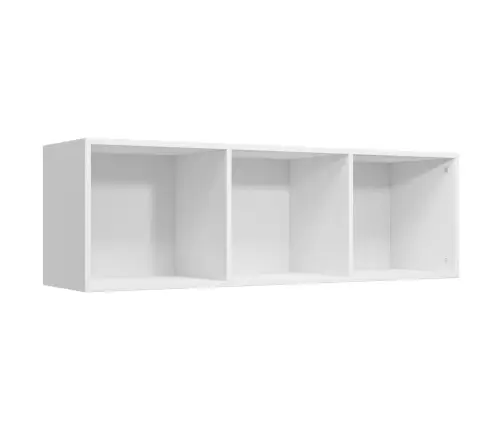 Raamaturiiul/Telerialus, Valge, 36X30X114 cm Tehispuit