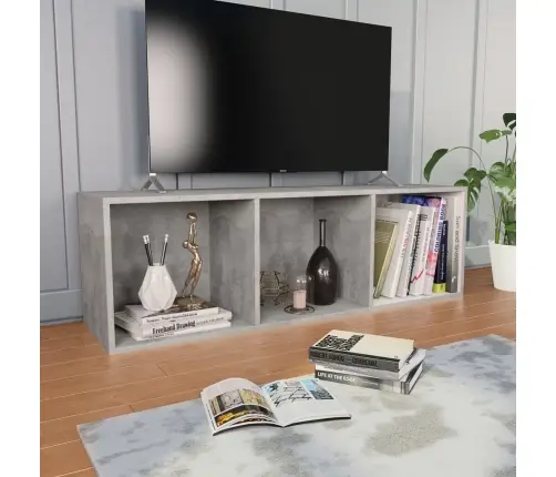 Grāmatu Plaukts, 36X30X114 Cm, Betona Pelēks, Inženierijas Koks Vidaxl Grāmatu Plaukts, 36X30X114 Cm, Betona Pelēks, Inženierijas Koks Vidaxl