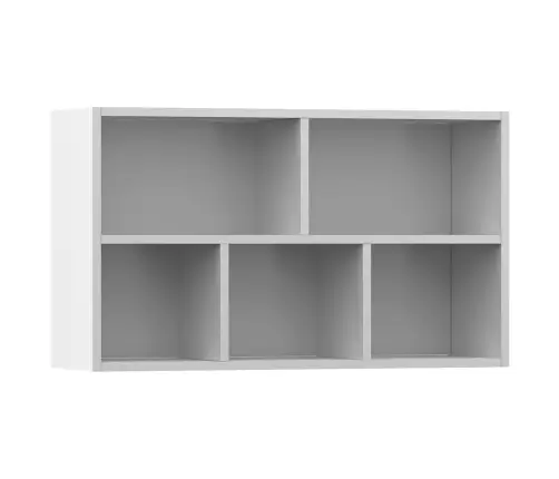 Grāmatu Plaukts, 50X25X80 Cm, Balta Inženierijas Koks Vidaxl