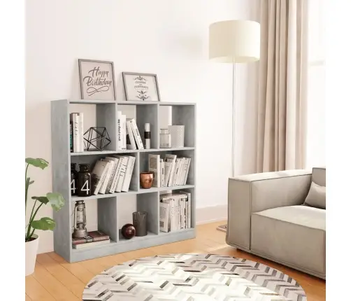 Grāmatu Plaukts, 97,5X29,5X100 Cm, Pelēks, Inženierijas Koks Vidaxl