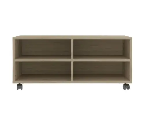 Tv Skapītis Uz Ritentiņiem, 90X35X35 Cm, Inženierijas Koks Vidaxl