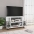 Tv Skapītis Ar Ritenīšiem, Balts, 80X40X45Cm, Inženierijas Koks Vidaxl
