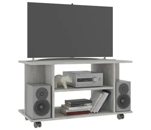 Tv Skapītis Ar Ritenīšiem, Pelēks, 80X40X45 Cm, Koks Vidaxl Tv Skapītis Ar Ritenīšiem, Pelēks, 80X40X45 Cm, Koks Vidaxl