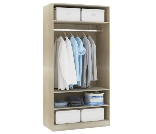 Garderoob Sonoma Tamm 100 X 50 X 200 Cm Tehispuit