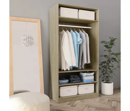 Garderoob Sonoma Tamm 100 X 50 X 200 Cm Tehispuit