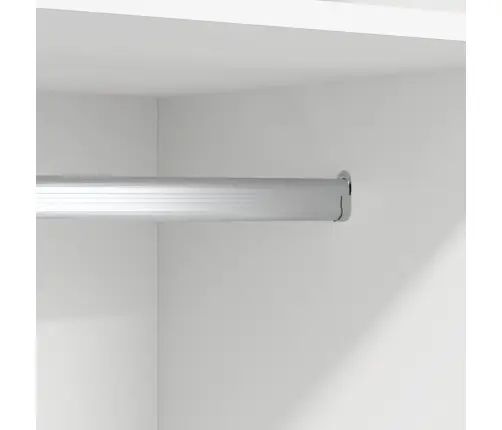 Drabužių Spinta, Baltos Spalvos, 50X50X200cm Apdirbta Mediena